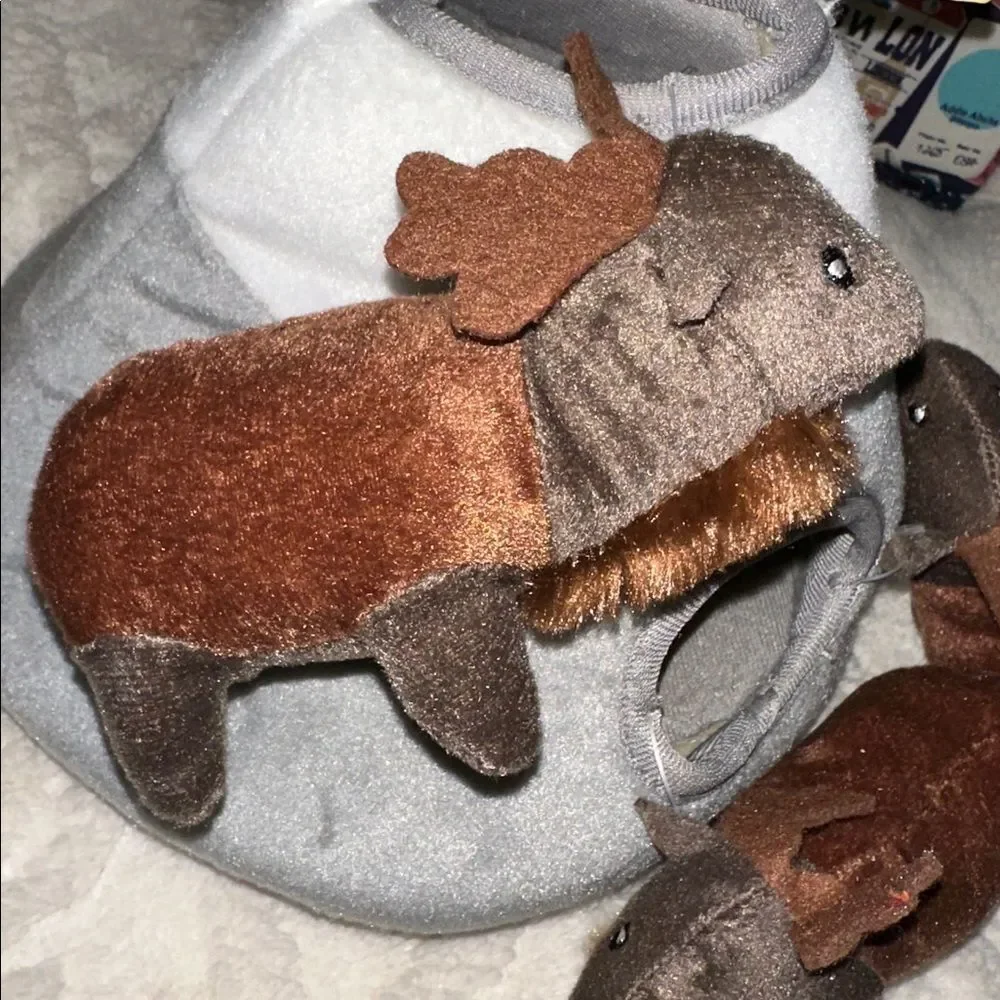 Zippy Paws Elk Mountain Gray White Dome Brown Burrow Interactive Puzzle Dog Toy
